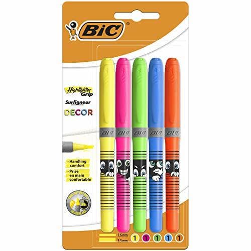 Producto BIC Highlighter Grip Decor - Rotuladores con punta biselada