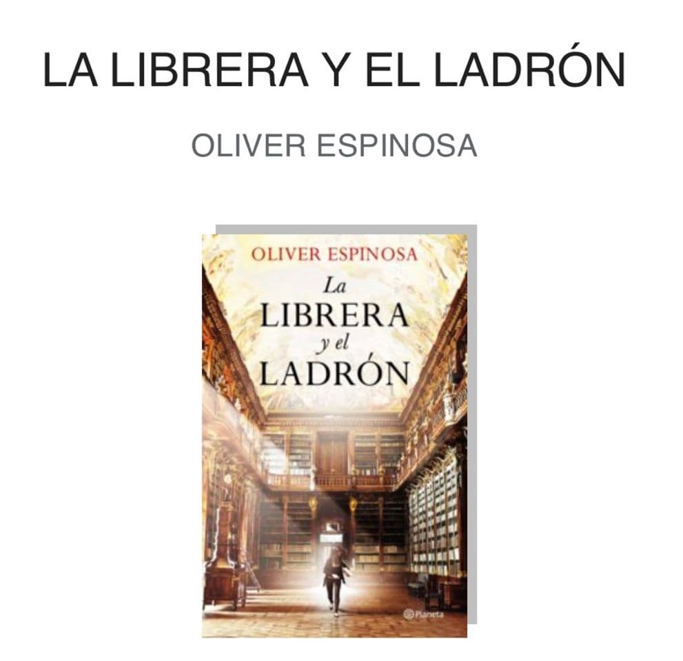 Book La librera y el ladron