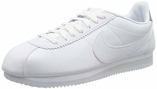 Fashion Nike Classic Cortez Leather, Zapatillas de Running para Hombre, Blanco