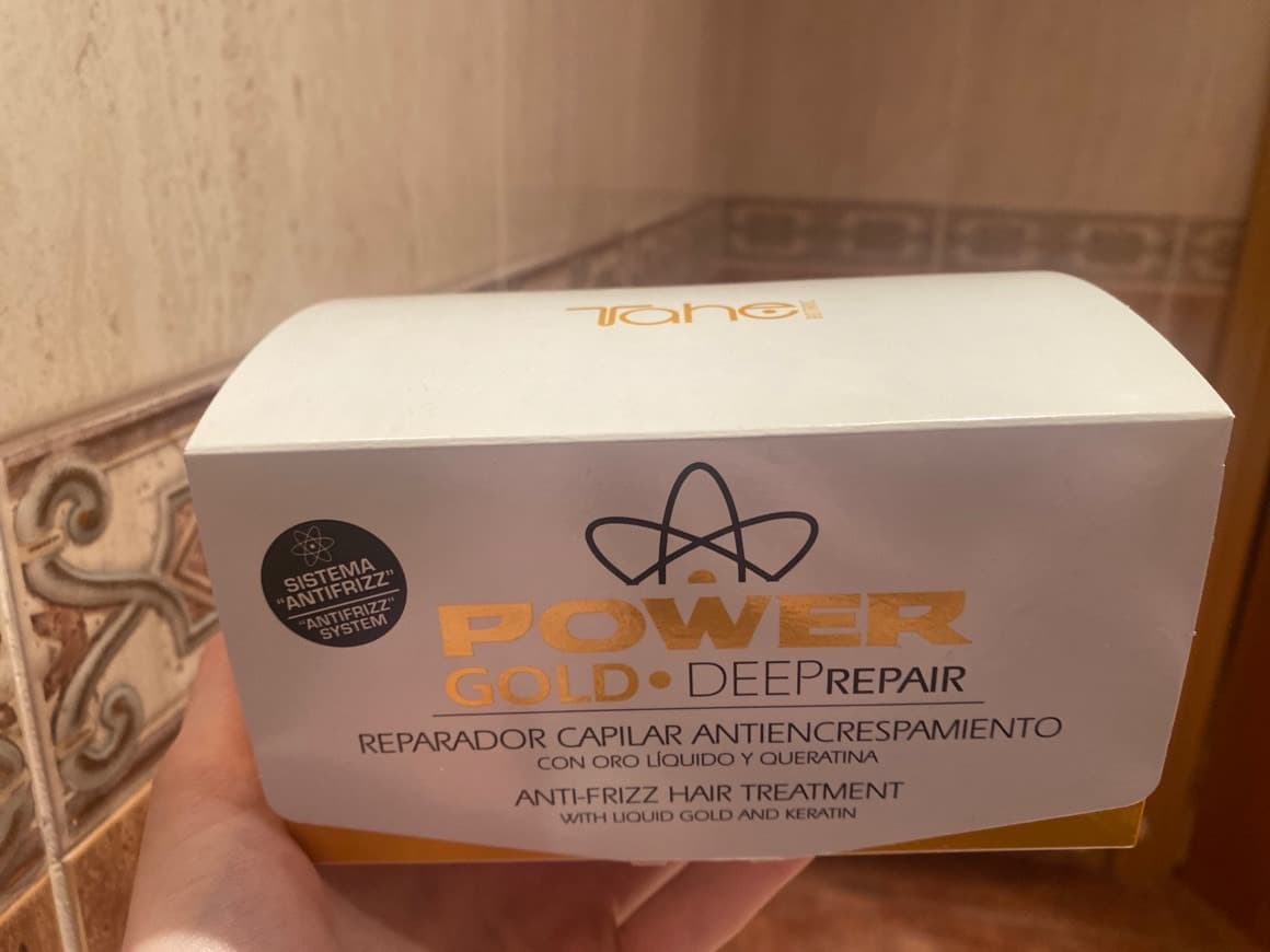 Product Tahe Repair Power Gold Mask Reparador Capilar Antiencrespamiento con Oro Líquido y