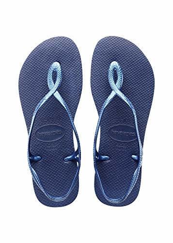 Producto Havaianas Luna, Sandalias de Talón Abierto para Niñas, Azul