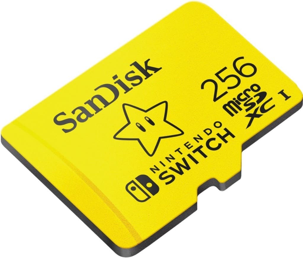 Moda SanDisk - Tarjeta microSDXC de 256GB para Nintendo Switch