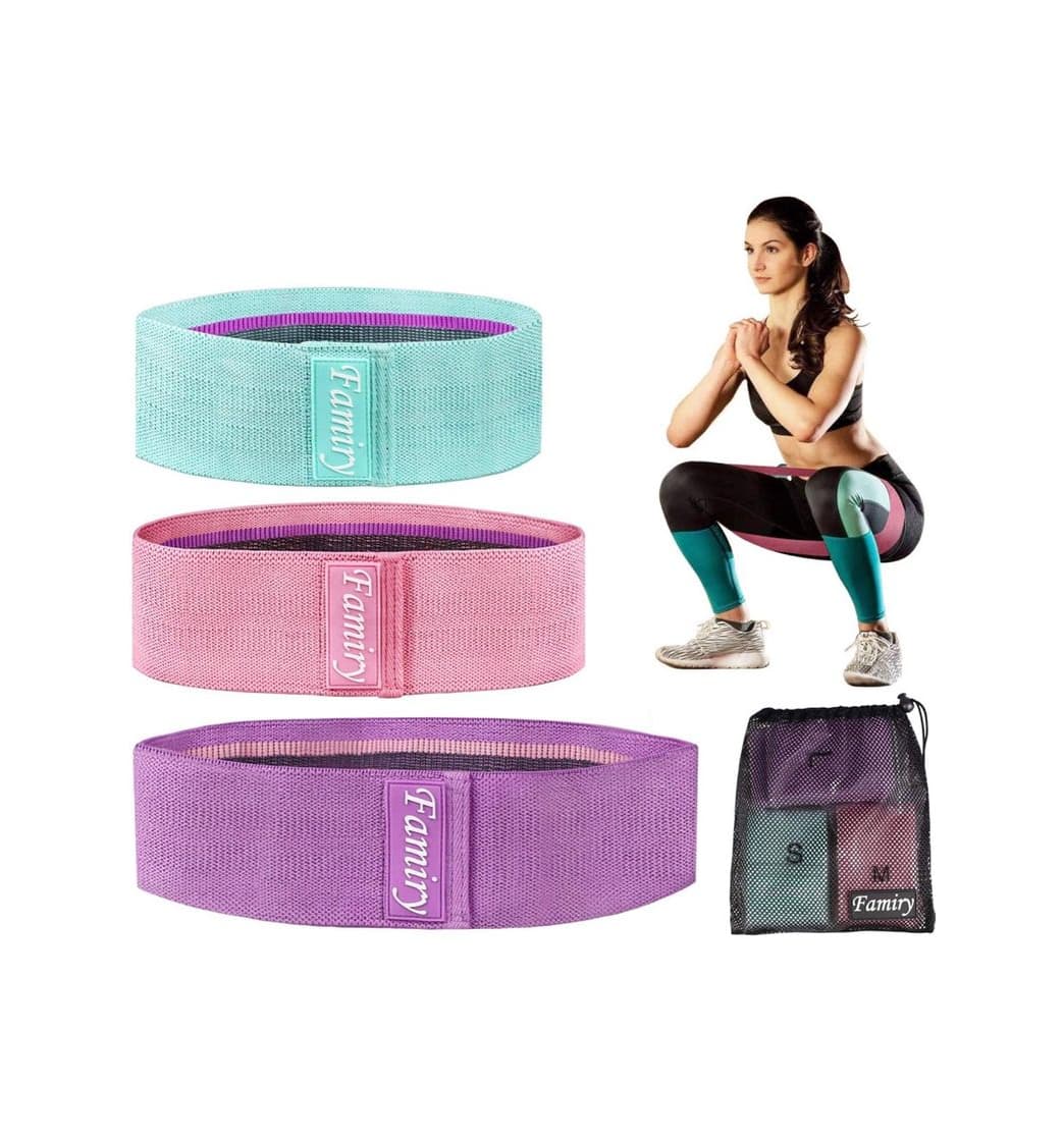 Producto Bandas anchas anti deslizantes para ejercicio 