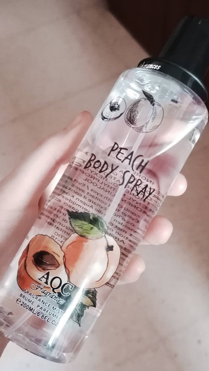 Product Peach Body Spray