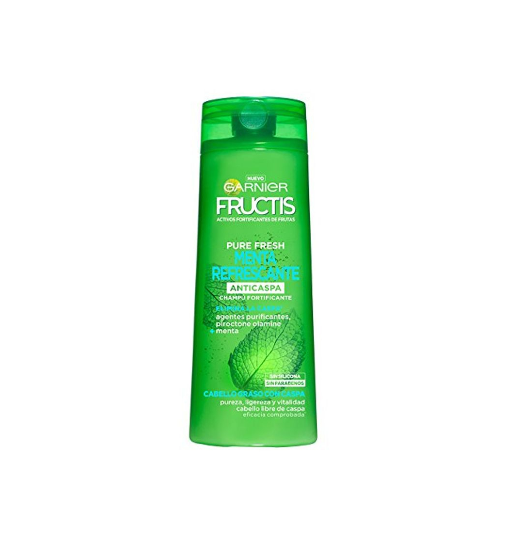 Product Garnier Fructis Pure Fresh Menta Refrecante Champú Pelo Graso con Caspa