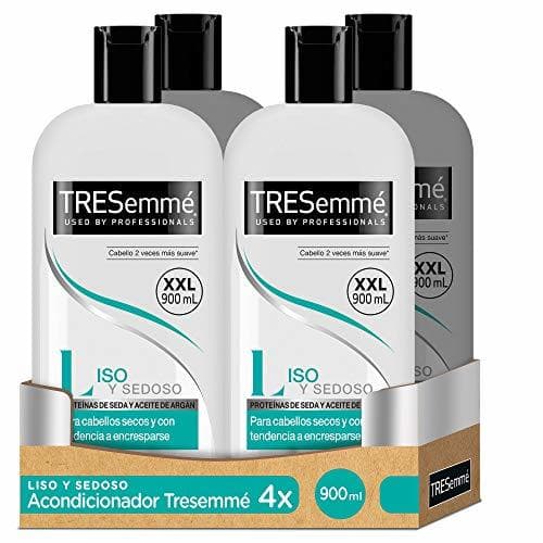 Belleza TRESemmé Acondicionador Liso y Sedoso - Paquete de 4 x 900 ml