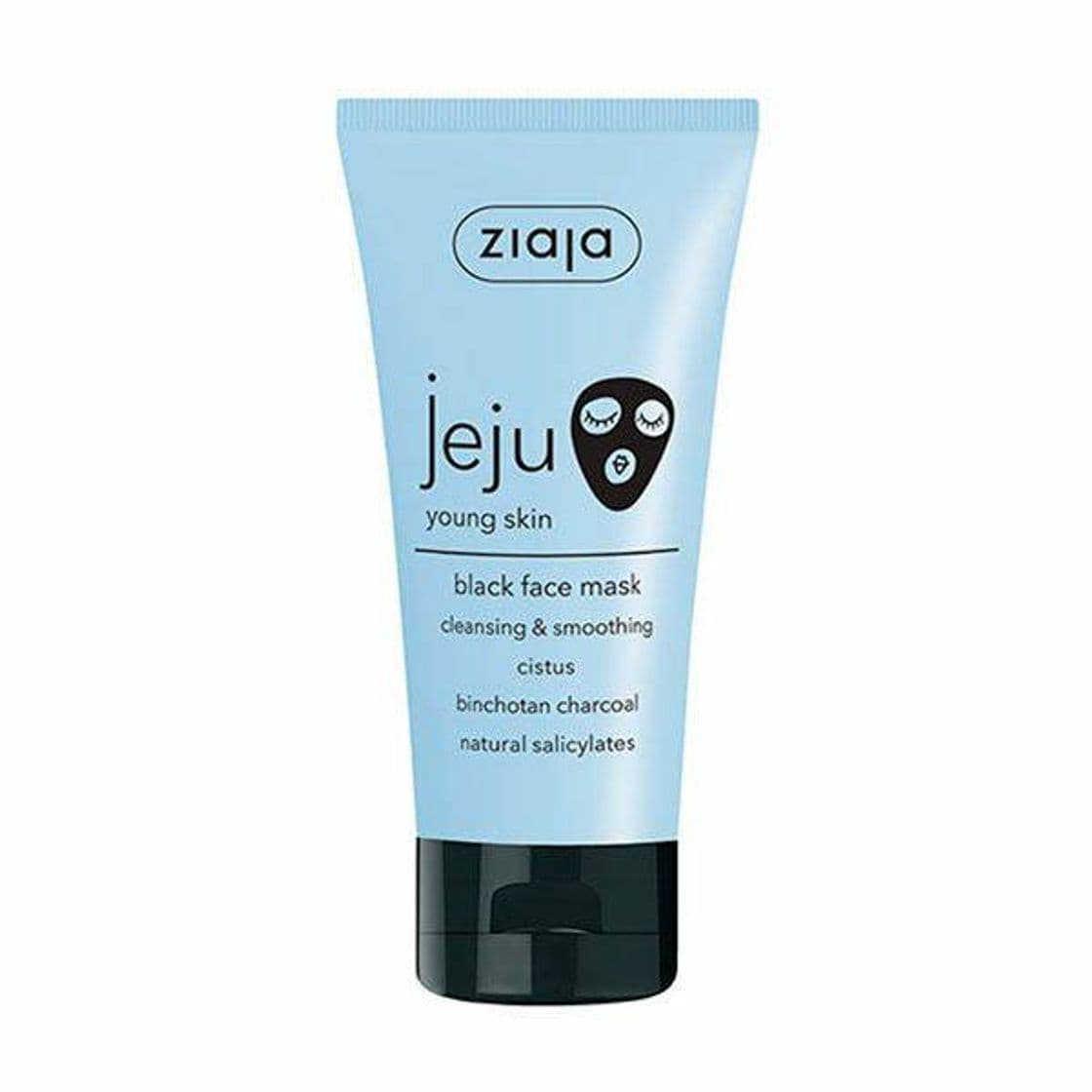 Product Jeju Black Face Mask ZIAJA Mascarilla facial limpiadora negra