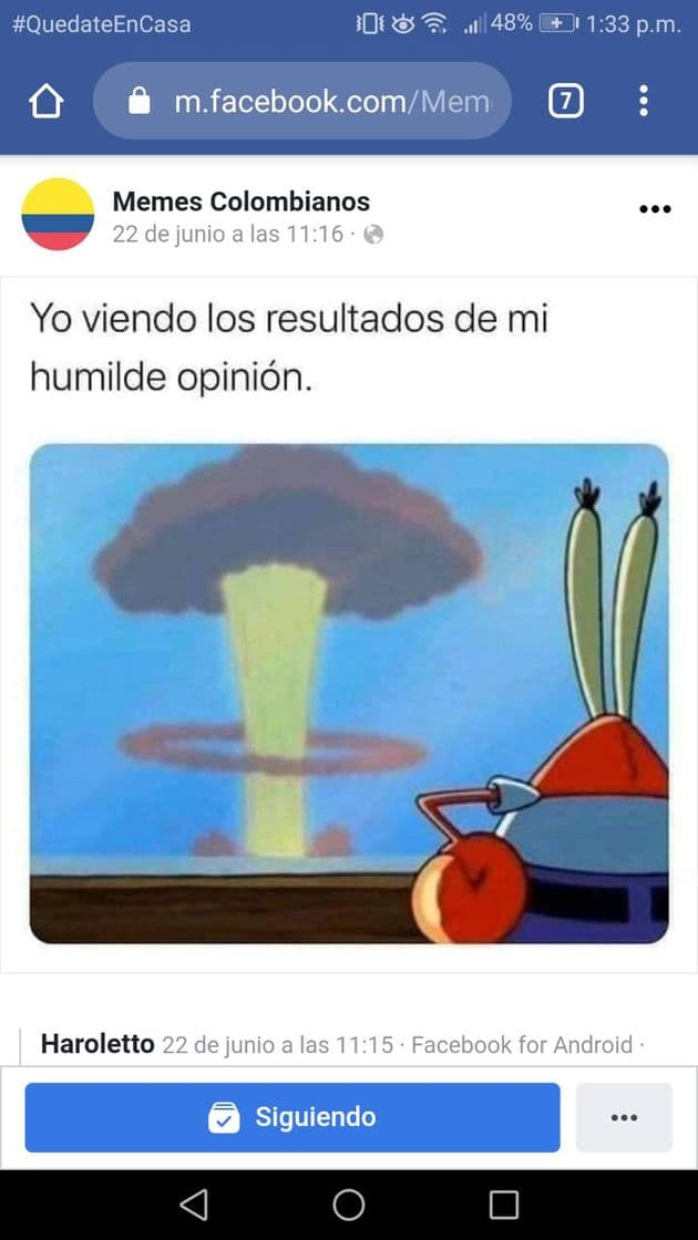 Moda Página con los mejores memes colombianos 