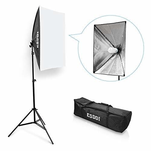 Electrónica ESDDI Fotografia Softbox 50x70cm Continuo Kit lluminazione Boom Softbox Set Attrezzatura Fotografica