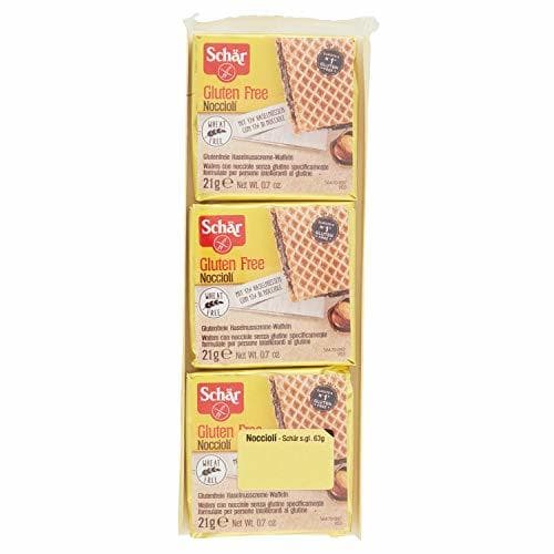 Producto Dr. Schar Nocciolí Barquillos - Paquete de 3 x 21 gr -