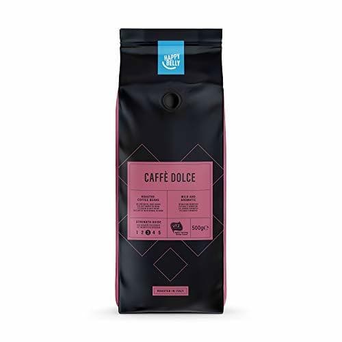 Producto Marca Amazon - Happy Belly Café de tueste natural en grano "Caffè