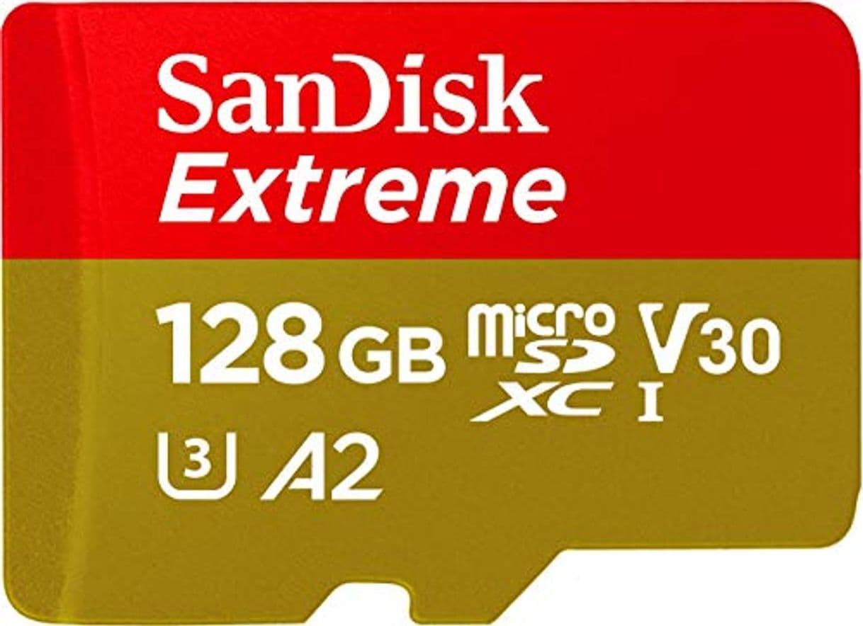 Electronic SanDisk Extreme - Tarjeta de memoria microSDXC de 128 GB con adaptador SD