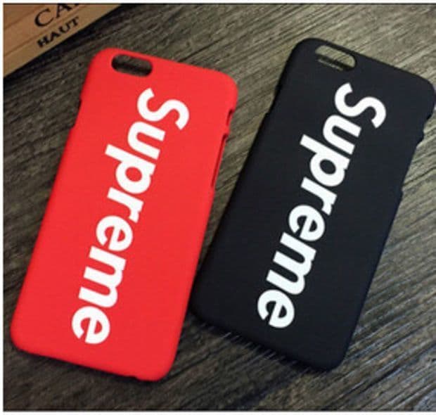 Electrónica Funda Cover supreme rojo iphone x 8+ 7+ 8 7 6S+ 6S