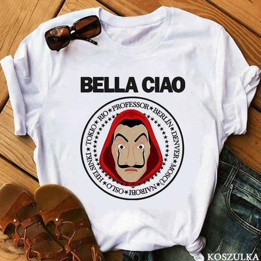 Producto CAMISA BELLA CIAO CASA DE PAPEL PARA MUJER    