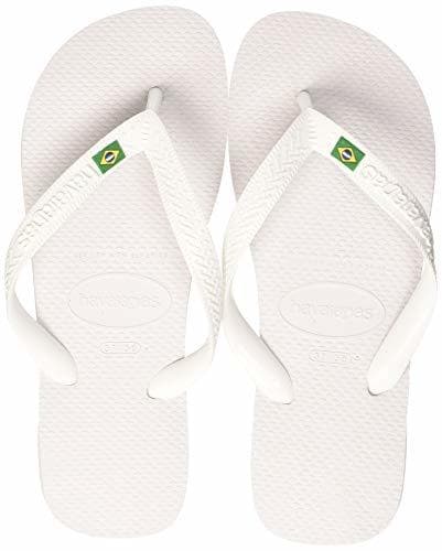 Product Havaianas Brasil, Chanclas Unisex Adulto, Blanco