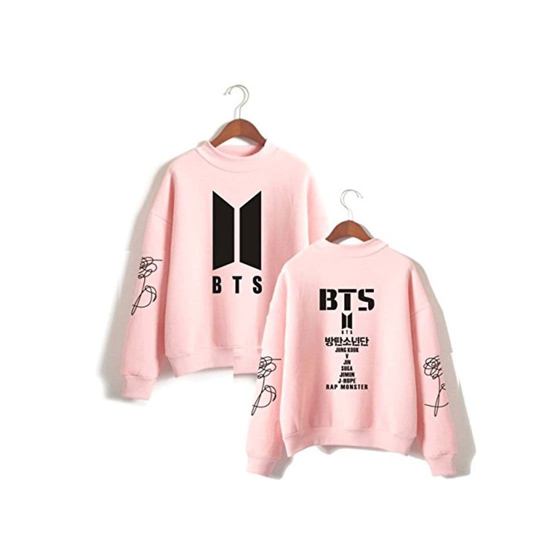 Fashion SERAPHY Unisex Sudaderas BTS Sudadera de cuello alto para ARMY Suga Jin