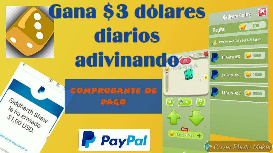 Moda LUCKY CUBE nueva app para ganar dinero a Paypal $3diarios