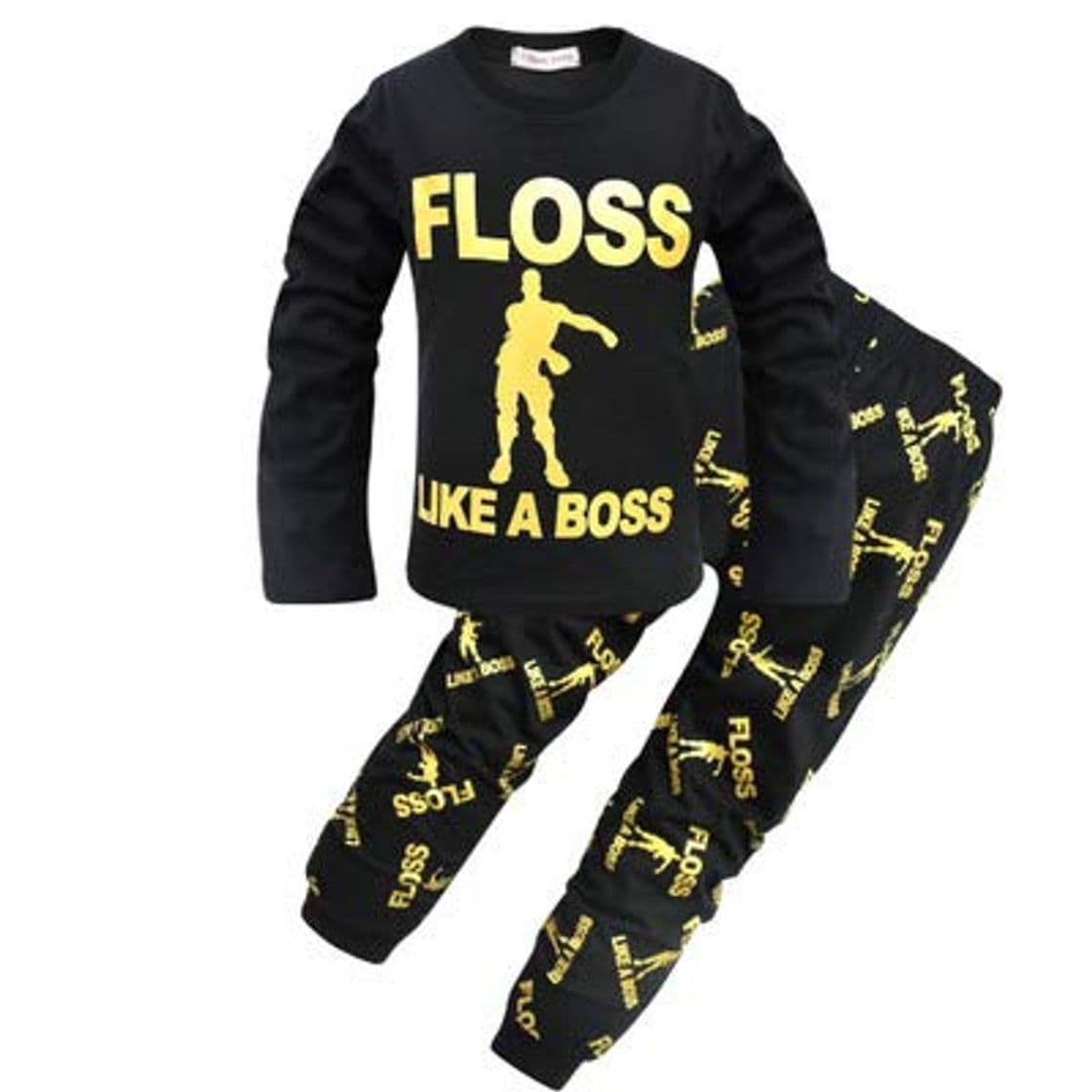 Producto Pijama para Chicos Floss Like a Boss Pijamas Largos de algodón Blanco