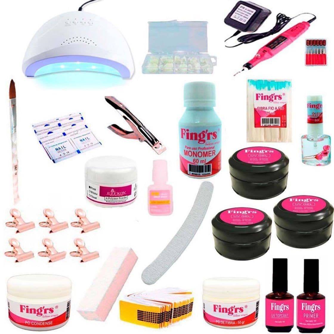 Fashion Kit de unha gel acrigel 