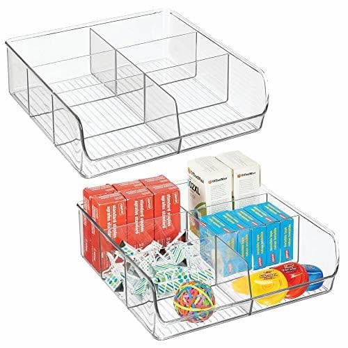 Producto mDesign Juego de 2 organizadores de cajones para material de manualidades y