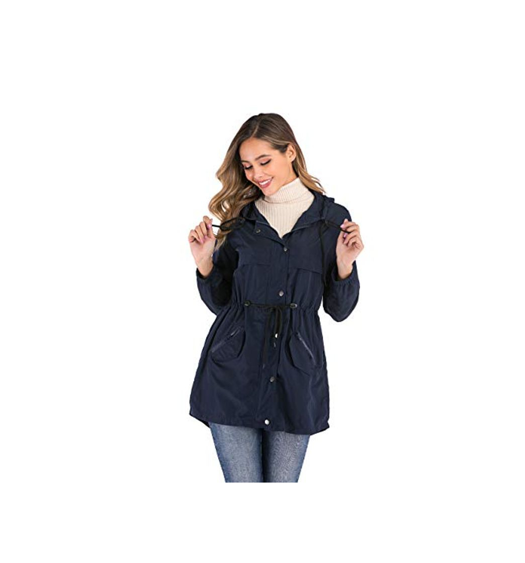 Product Enjoyoself Abrigos Impermeables para Mujer Rompevientos con Capucha Cortaviento Outdoor Impermeables