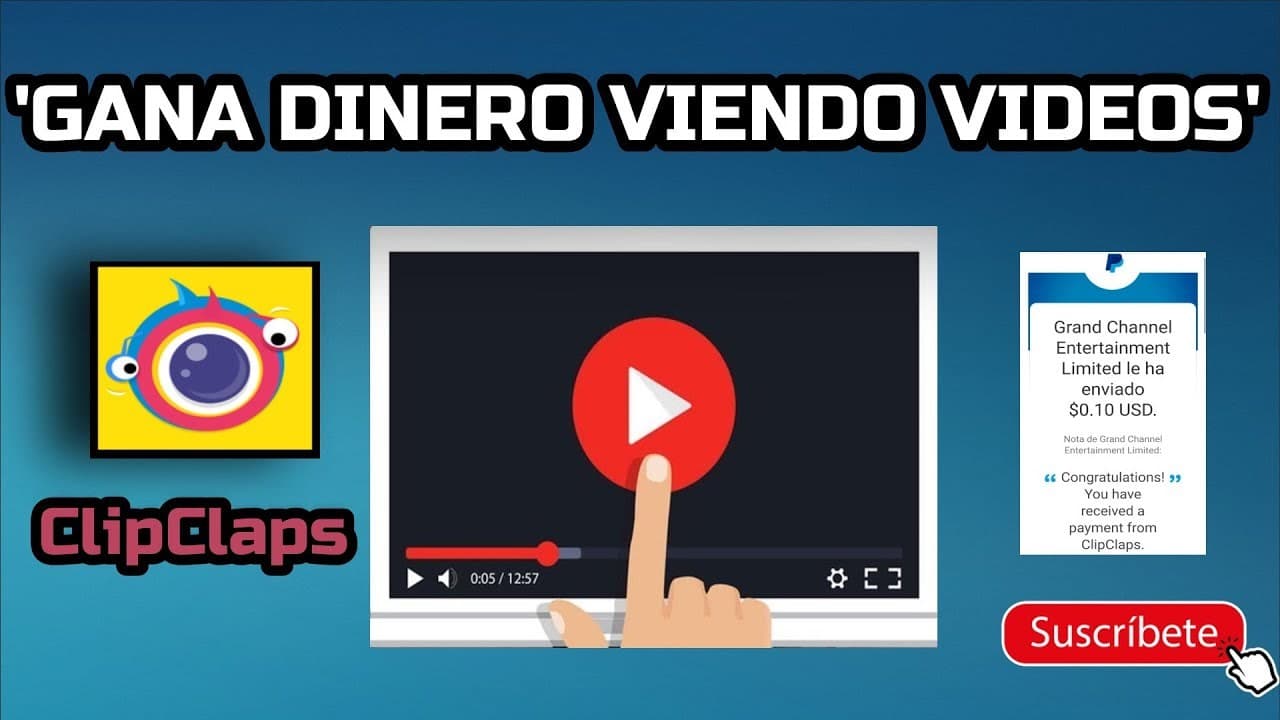 App CLIPCLAPS TE PAGA POR VER VIDEOS Y ES RAPIDO Y SEGURO 