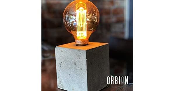 Fashion Lampara de Concreto Edison de Escritorio con Foco LED Vintage ...