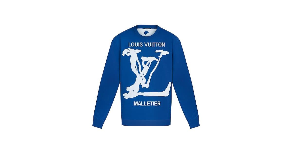 Moda LV Scribbles Intarsia Crewneck - Ready to Wear | LOUIS VUITTON