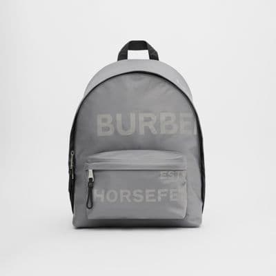 Moda Horseferry Print ECONYL® Backpack in Cloud Grey | Burberry ...