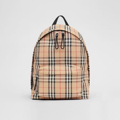 Fashion Vintage Check Nylon Backpack in Archive Beige | Burberry United ...