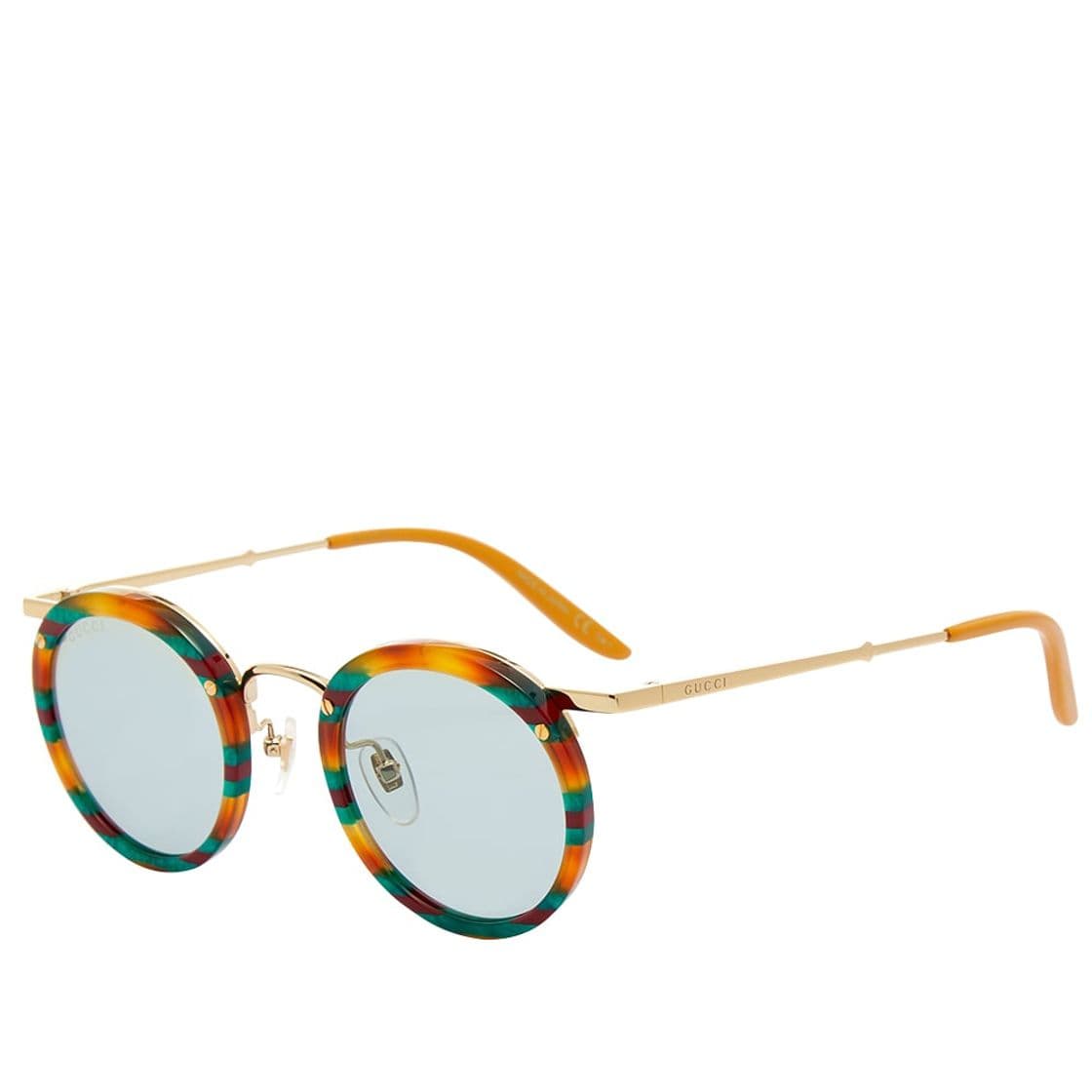 Fashion Gucci Vintage Combi Sunglasses Havana, Gold & Blue | END.