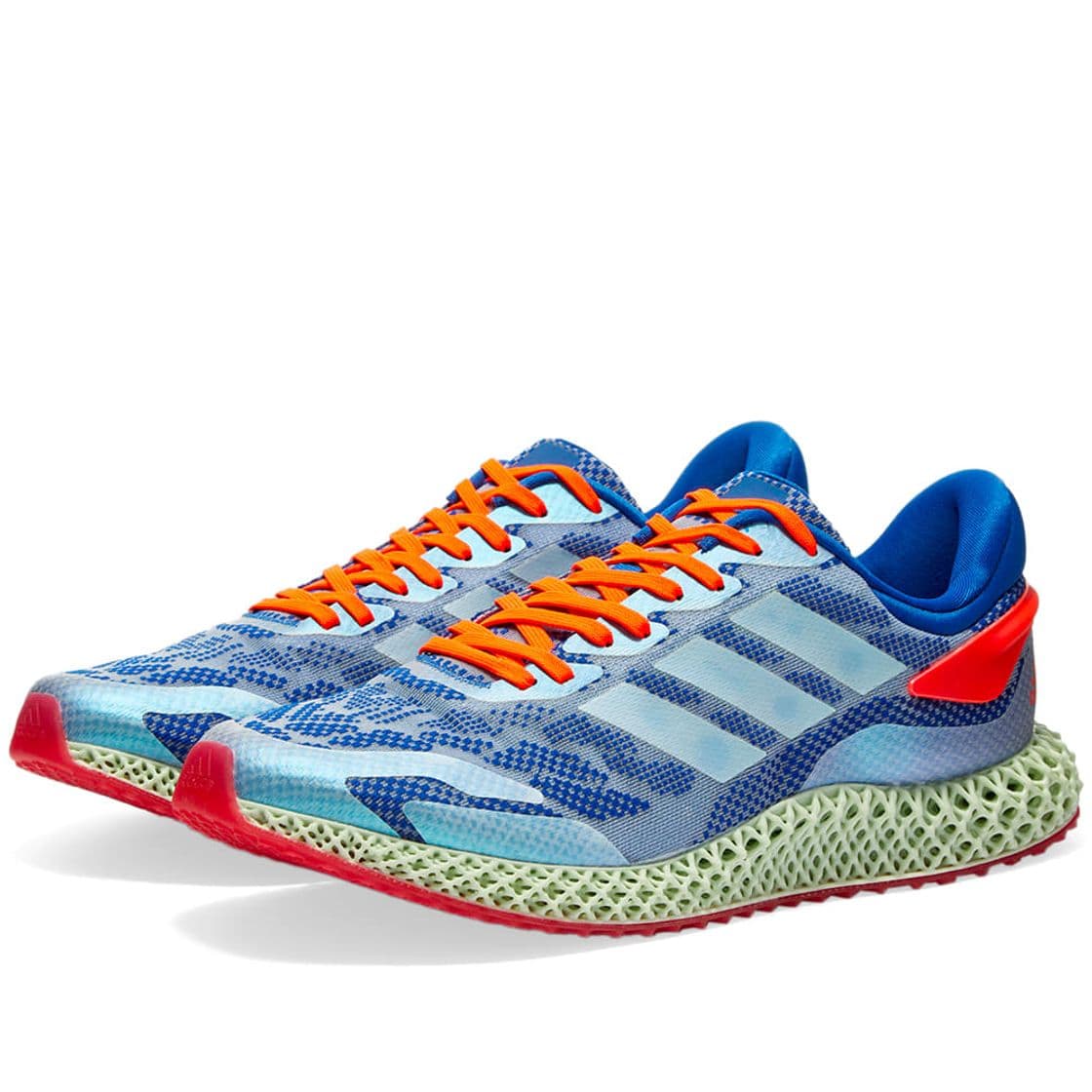 Fashion Adidas 4D Run 1.0 Glory Blue, Cloud White & Red | END.