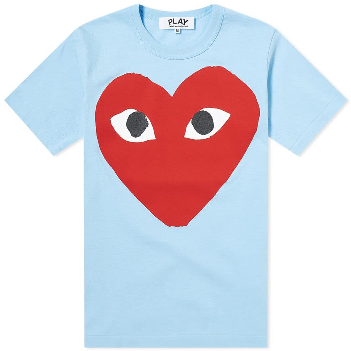 Moda Comme des Garcons Play Women's Red Heart Logo Tee Blue | END.