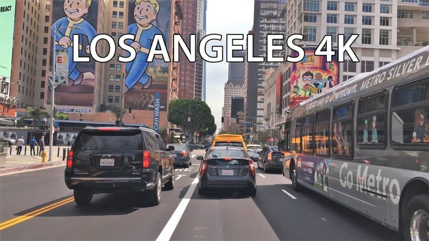 Moda Driving Downtown - Los Angeles 4K - USA - YouTube