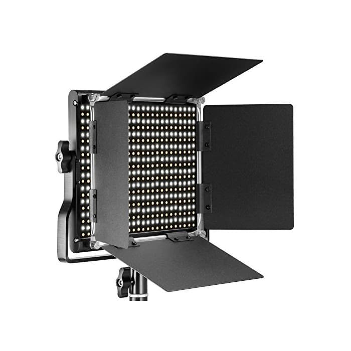 Electrónica Neewer Regulable Bi-color LED con soporte en U y Barndoor Luz de