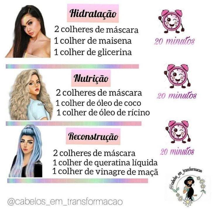 Fashion Receitas caseiras para cabelo