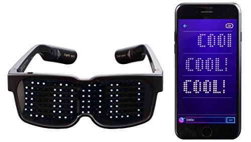 Place CHEMION – Las gafas únicas de LED y Bluetooth – ¡Mostrar Mensajes