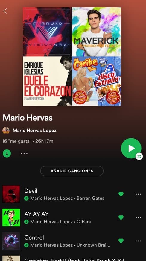 Music Mi lista Pública Spotify 😌🤟🎶