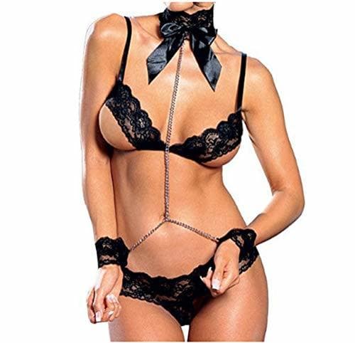 Product Lenceria Mujer Sexy Erotica Sexy Lace Deep V Lencería Sexy Siamesa Tanga