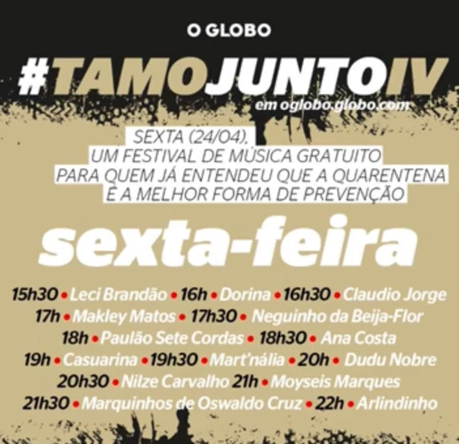 Canción #tamojunto LIVE festival