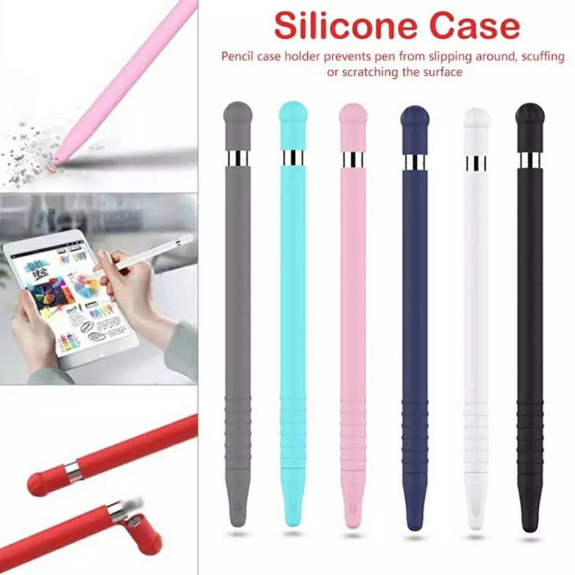 Moda Funda protectora Apple pencil 