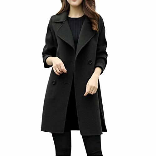 Product Overdose Chaqueta De Invierno para Mujer Casual Outwear Parka Cardigan Slim Coat