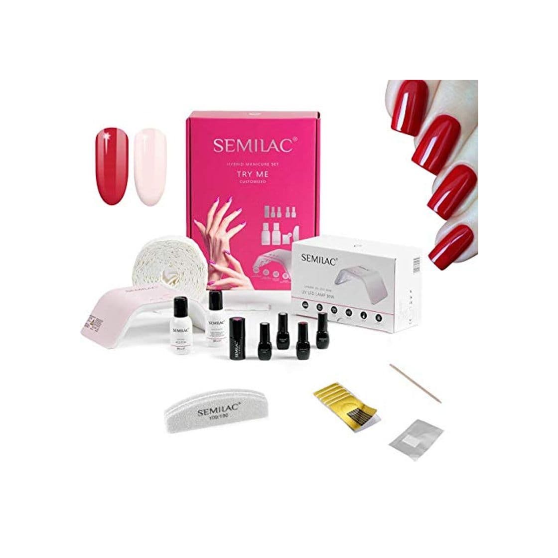 Product Juego de secado de uñas híbrido Semilac Try Me UV LED 36