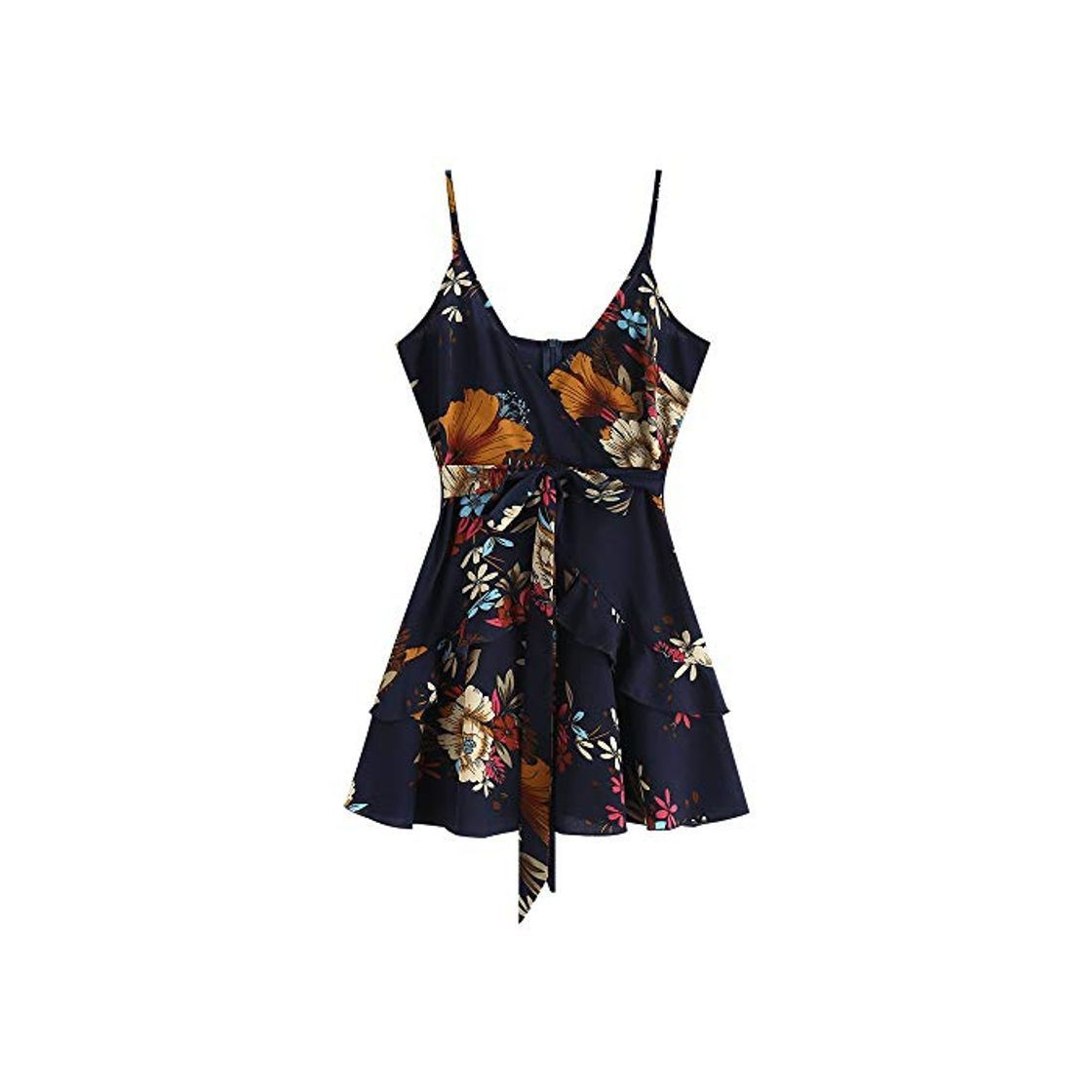 Product ZAFUL Mini Vestido de Flores para Mujer, Vestido de Verano para Mujer