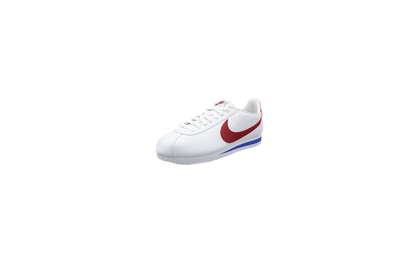 Moda Nike Classic Cortez Leather, Zapatillas de Deporte Hombre, Varios Colores (White / Varsity Red Varsity Roya)