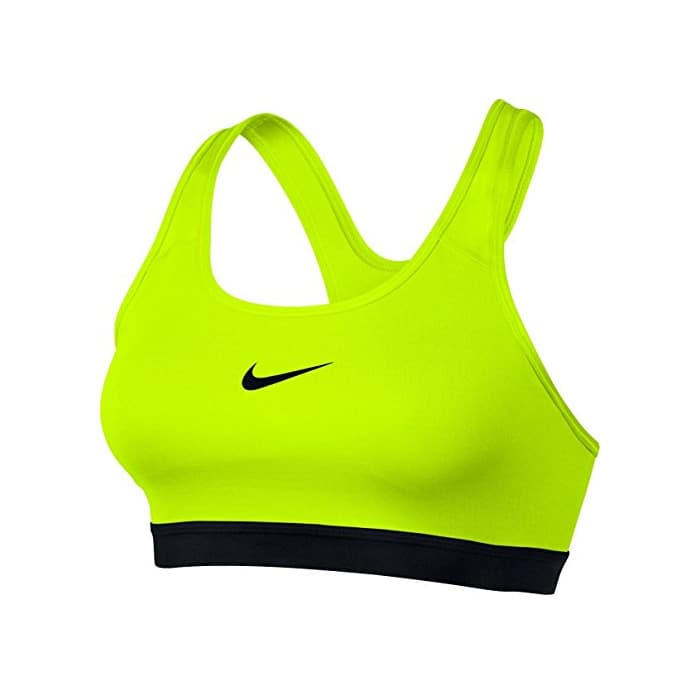 Fitness Nike Pro Clasc Pad Bra Updated Sujetador Deportivo, Mujer, Amarillo