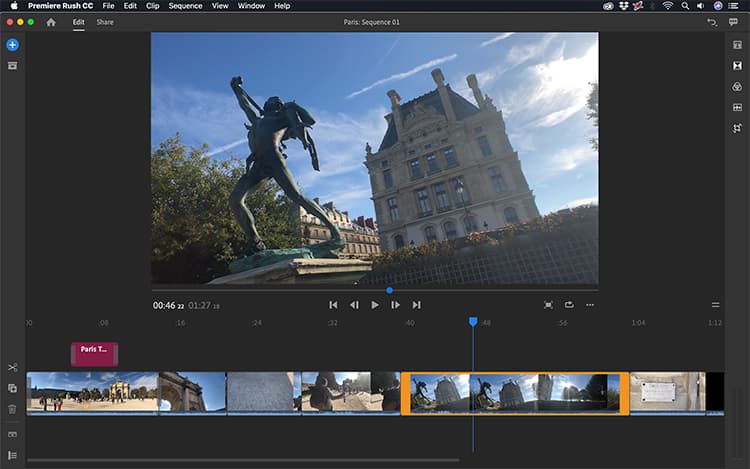 App Adobe Premiere Rush