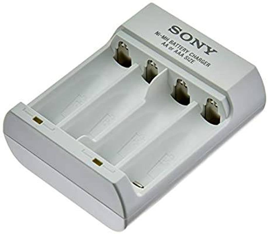 Moda Carregador de Pilha para 4 Unidades USB AA/AAA, Sony, Branco