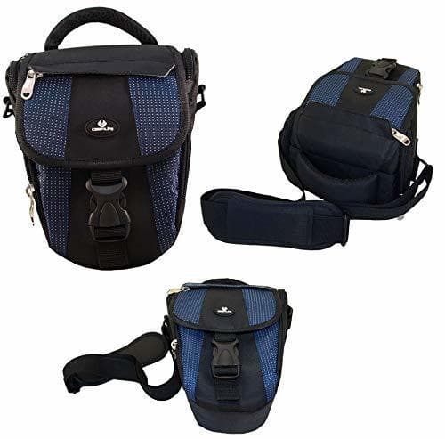 Lugar Case4Life Negro/Azul Funda Bolsa para cámaras réflex para Nikon SLR D Serie