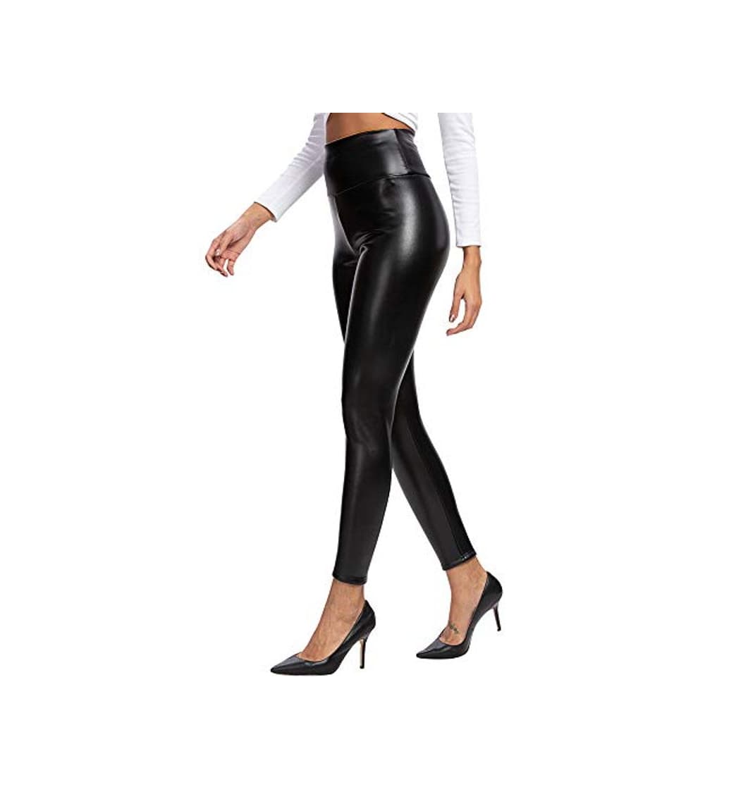 Product heekpek Mujeres PU Leggins Cuero Brillante Pantalón Elásticos Pantalones para Mujer Skinny Elásticos Pantalones